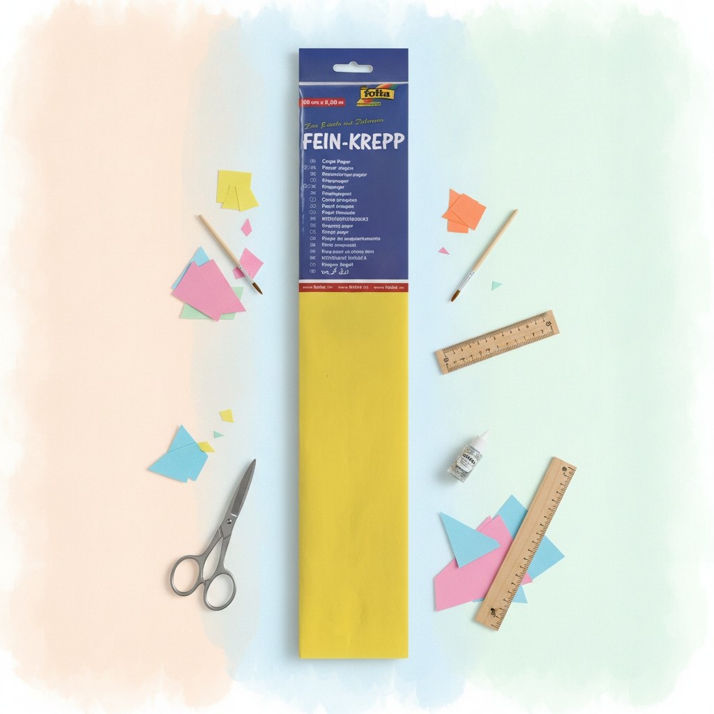Krepp-Papier 32g/m2 gelb - Kidis Art