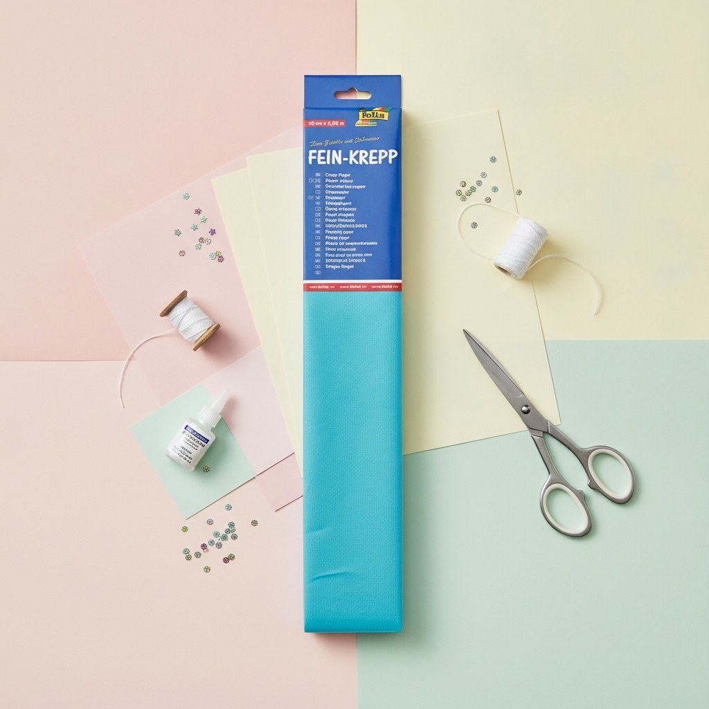 Krepp-Papier 32g/m2 lichtblau - Kidis Art
