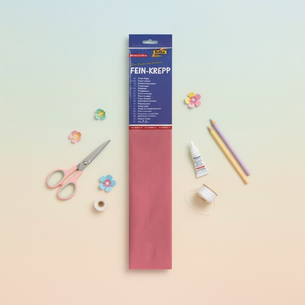 Krepp-Papier 32g/m2 rosa - Kidis Art