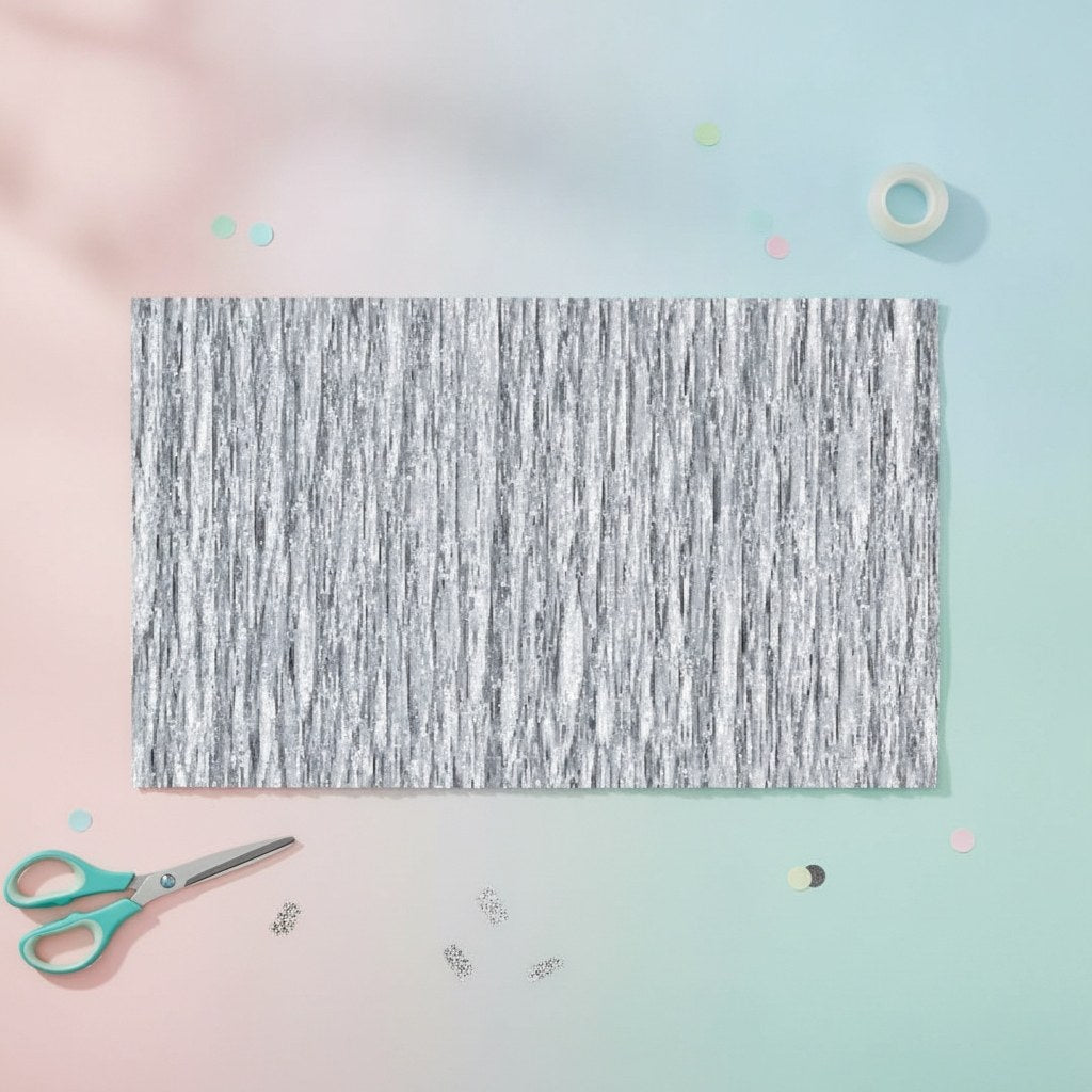 Krepp-Papier 32g/m2 silber - Kidis Art