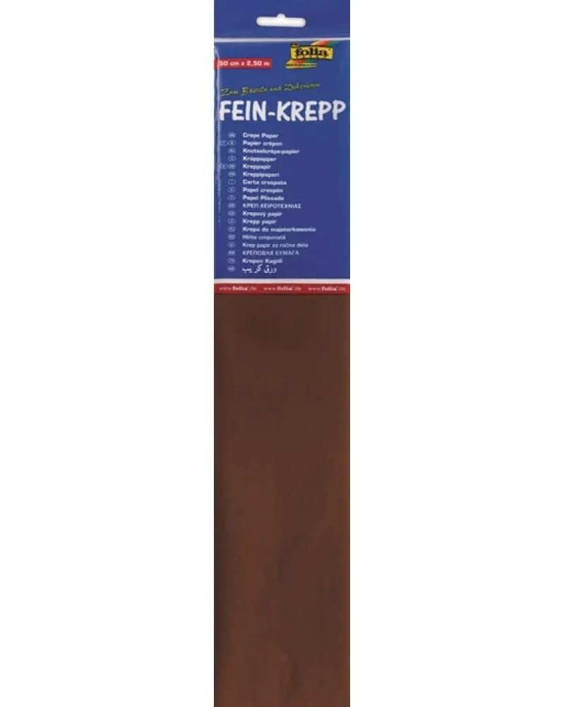 Krepp-Papier 32g/m2 braun - Kidis Art