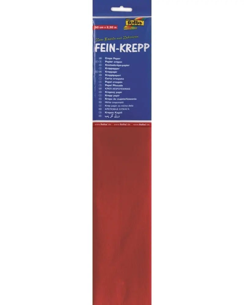 Krepp - Papier 32g/m2 feuerrot - Kidis Art