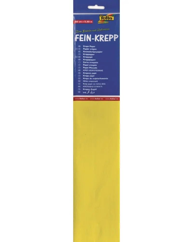 Krepp - Papier 32g/m2 gelb - Kidis Art