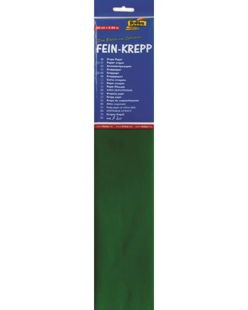 Krepp-Papier 32g/m2 moosgrün - Kidis Art