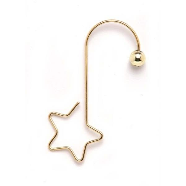 Kugelaufhänger aus Draht 12St 52mm goldfarben - Kidis Art