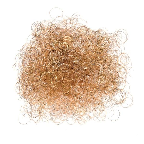 Lamettahair gelockt 15g champagnerfarben - Kidis Art