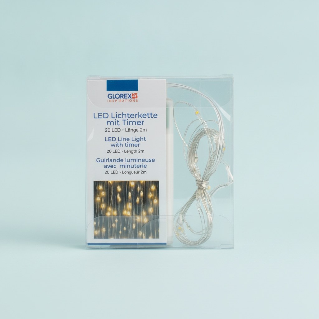 LED Lichterkette 20tlg, Timer - Kidis Art
