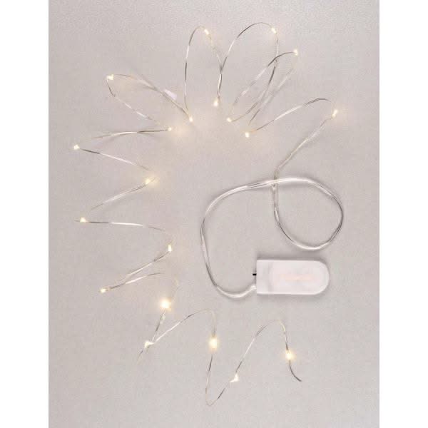 LED-Mini-Lichterkette 20 tlg. Timer, CR2032 Batterie 1,8m - Kidis Art