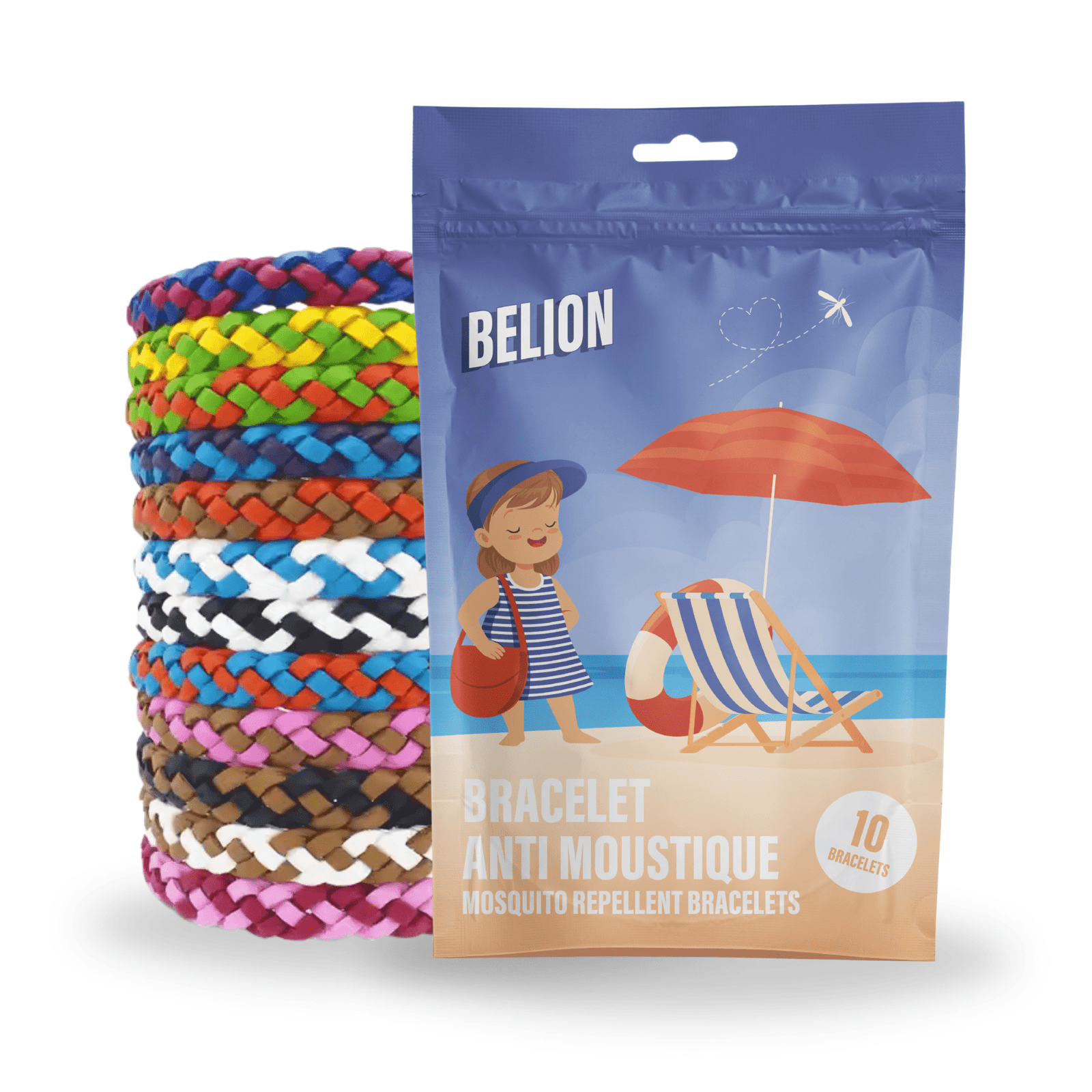 Leder-Armband mit Mückenschutz – 10 Stück - Kidis Art