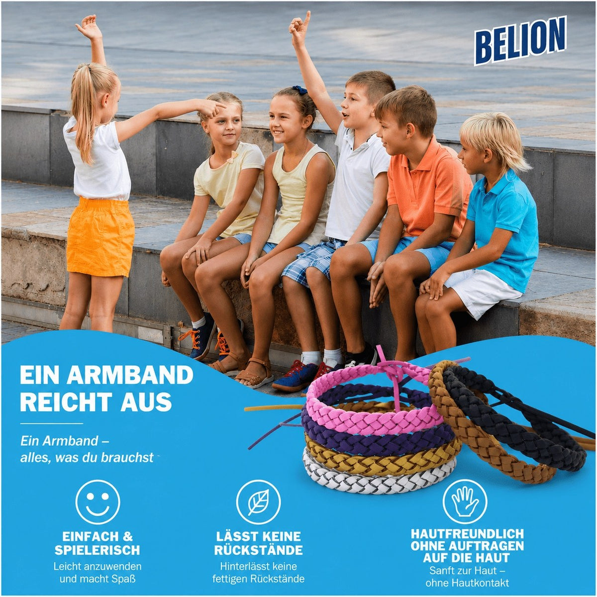 Leder-Armband mit Mückenschutz – 10 Stück - Kidis Art
