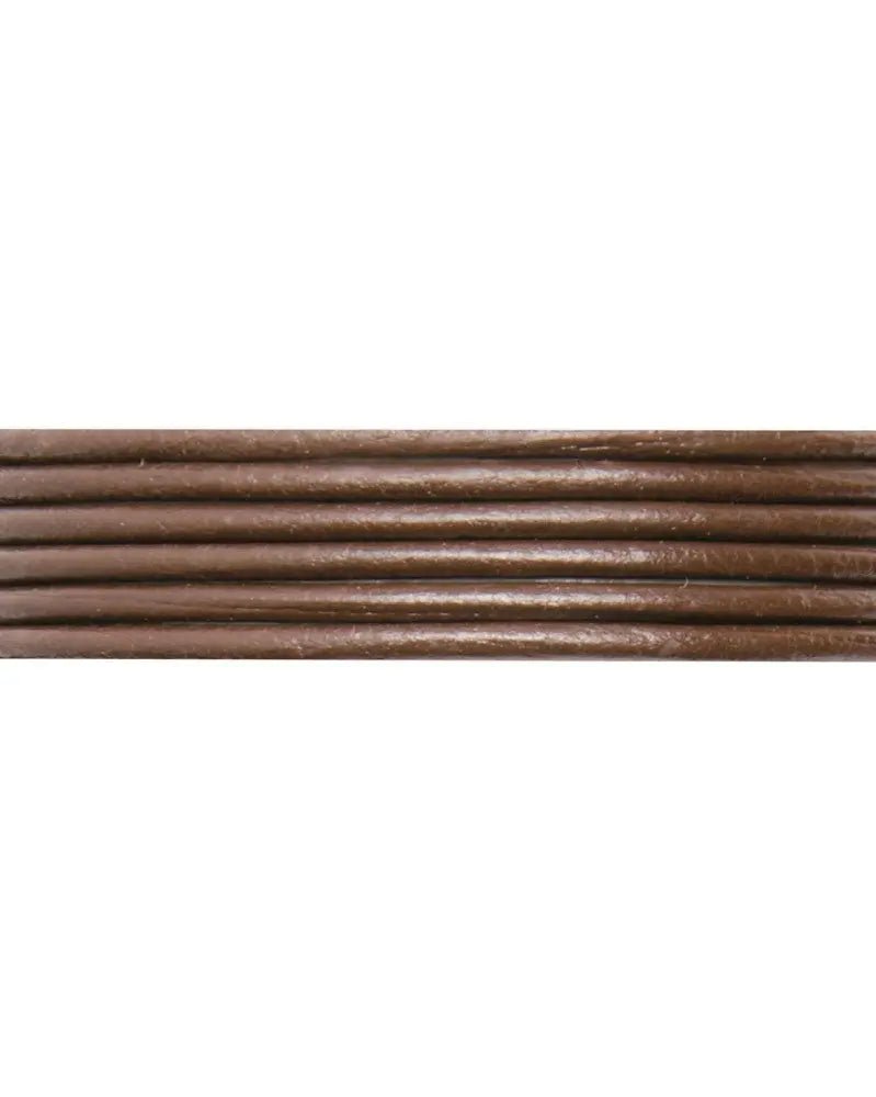 Lederriemen dunkelbraun 2mm/1m - Kidis Art