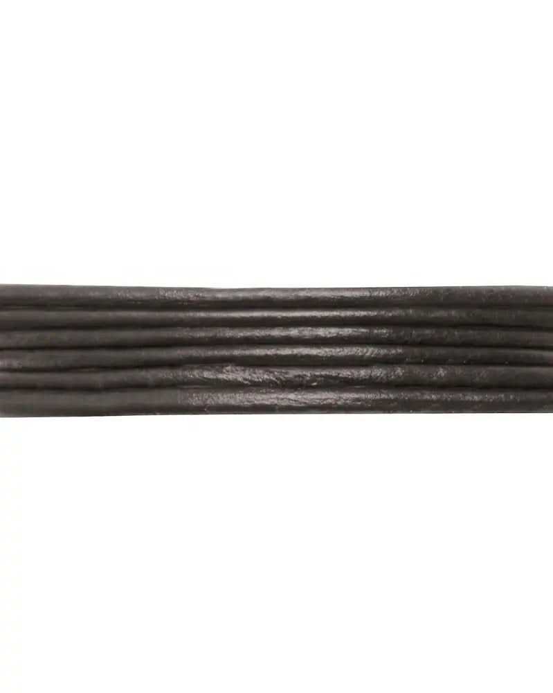 Lederriemen schwarz 2mm/1m - Kidis Art