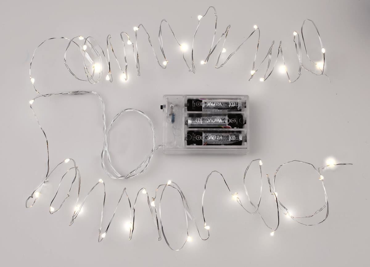 Lichterkette 40St f. 3xAA 2x2m - Kidis Art