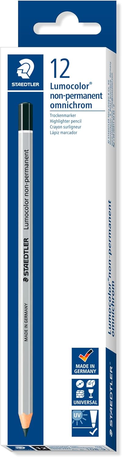 Lumocolor® non-permanent omnichrom 108 schwarz - Kidis Art