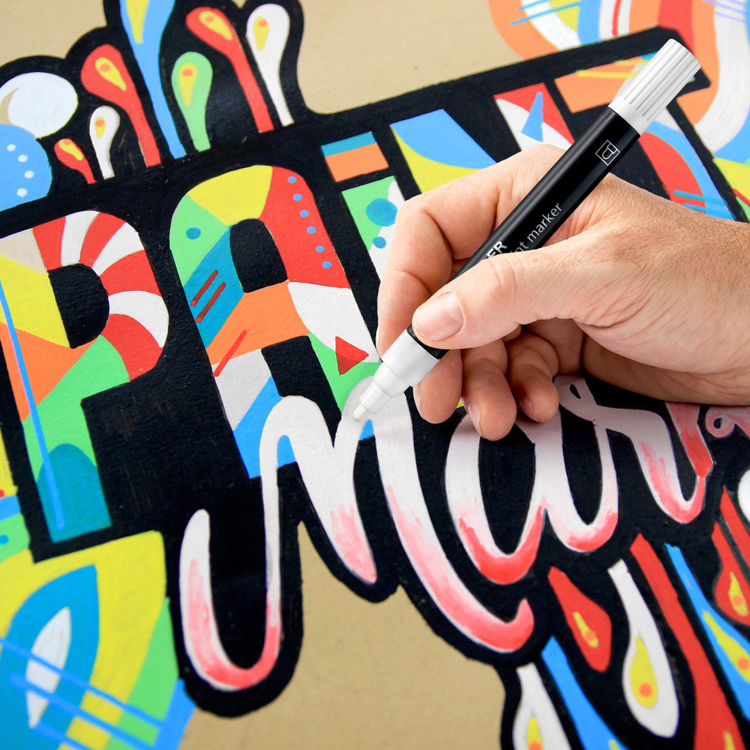 Lumocolor® paint marker 349 schwarz - Kidis Art