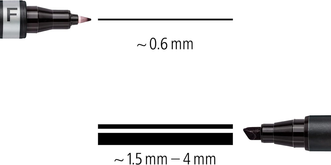 Lumocolor® permanent duo 348 B schwarz - Kidis Art