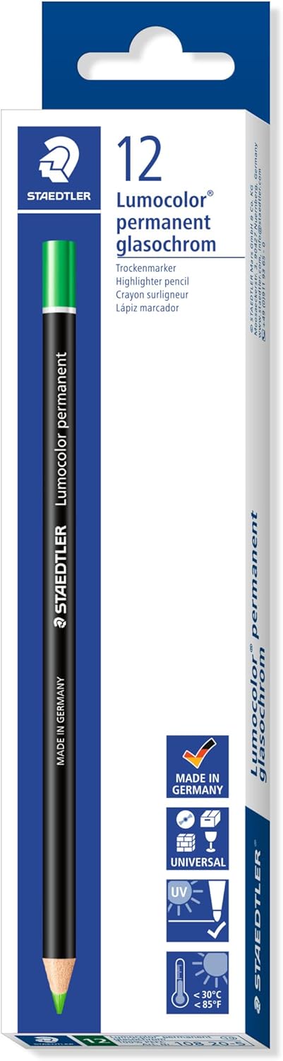 Lumocolor® permanent glasochrom 108 20 grün - Kidis Art