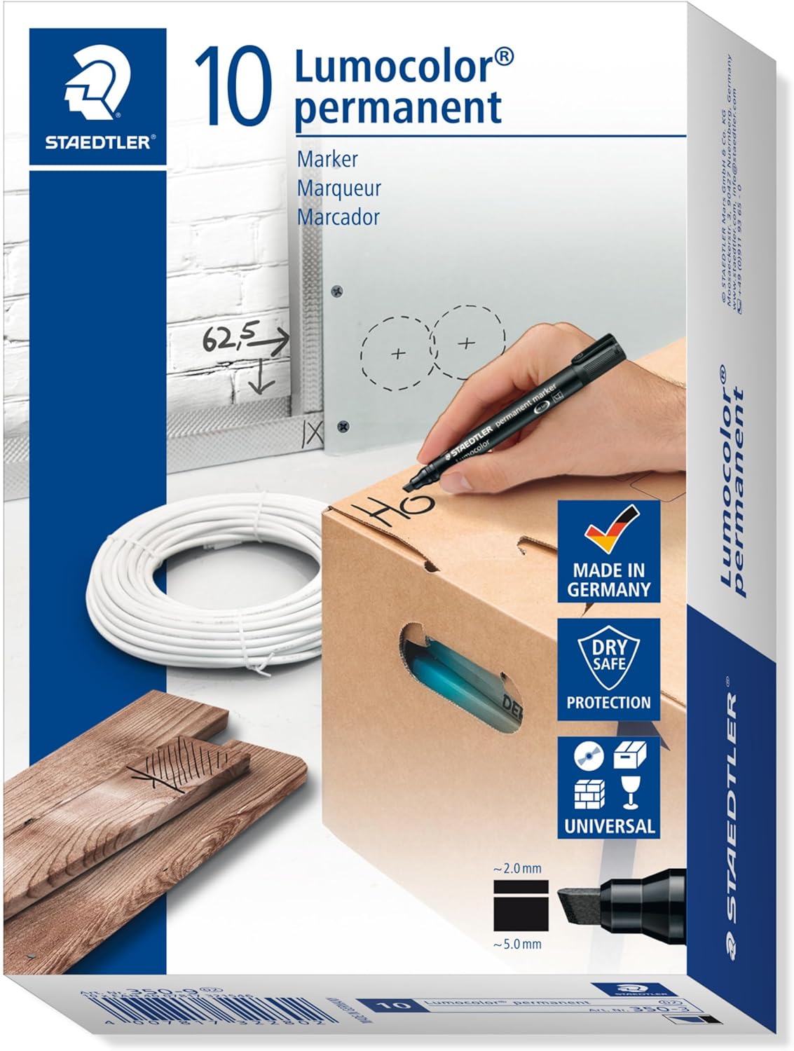Lumocolor® permanent marker 350 blau - Kidis Art