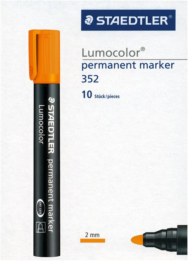 Lumocolor® permanent marker 352 orange - Kidis Art