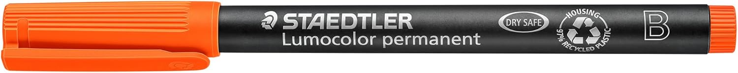 Lumocolor® permanent pen 314 B orange - Kidis Art