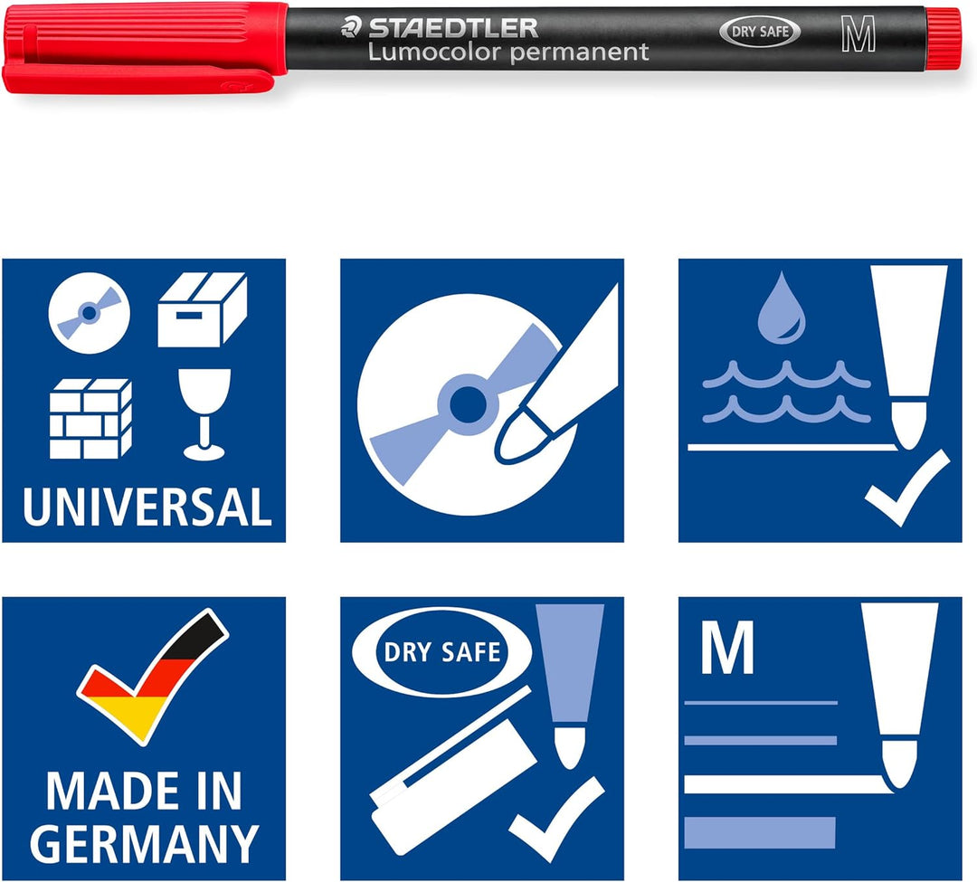 Lumocolor® permanent pen 317 M gelb - Kidis Art