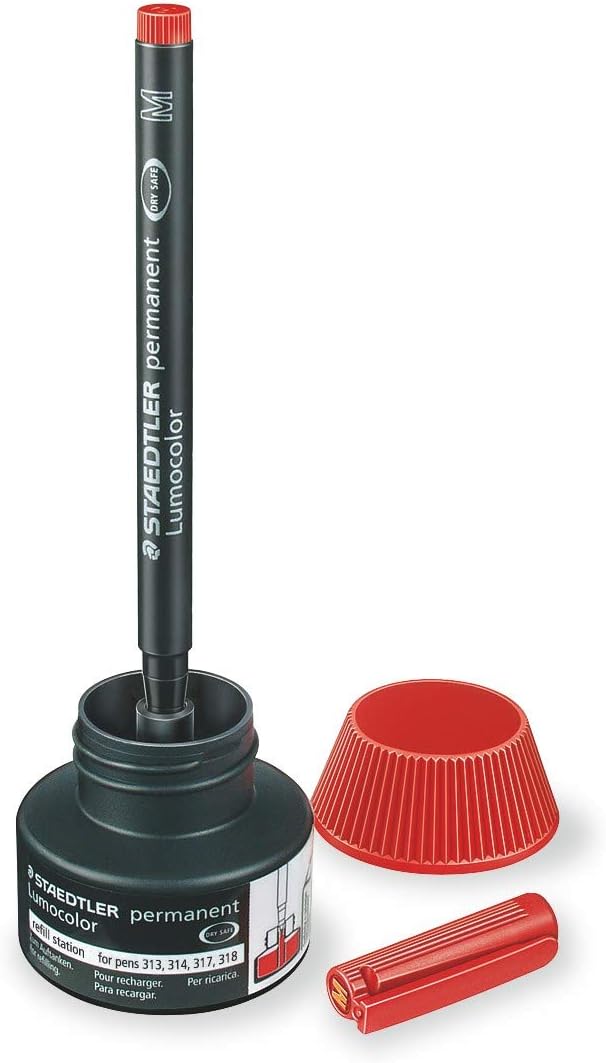 Lumocolor® permanent refill station 487 17 schwarz - Kidis Art