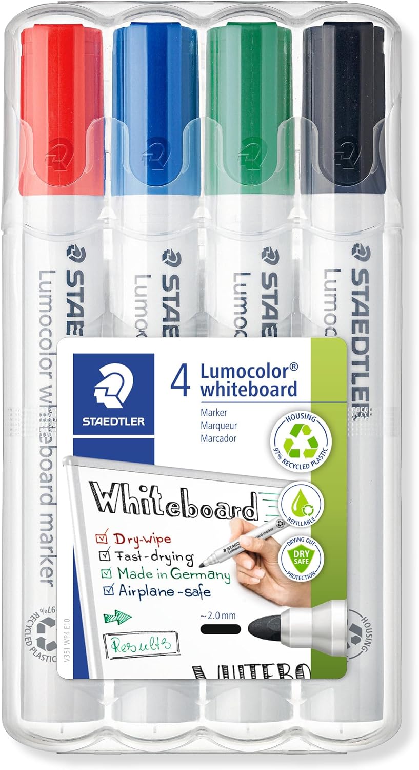 Lumocolor® whiteboard marker 351 multi-color, 4er Box - Kidis Art