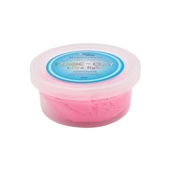 Magic - Clay ultra - light 40g lufttrocknend rosa - Kidis Art