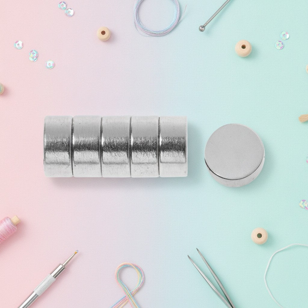 Magnete extra stark 6St D: 6mm H: 2,8mm - Kidis Art