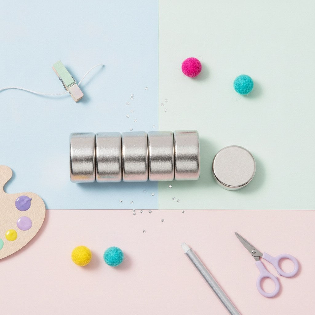 Magnete extra stark 6St D: 8mm H: 4mm - Kidis Art