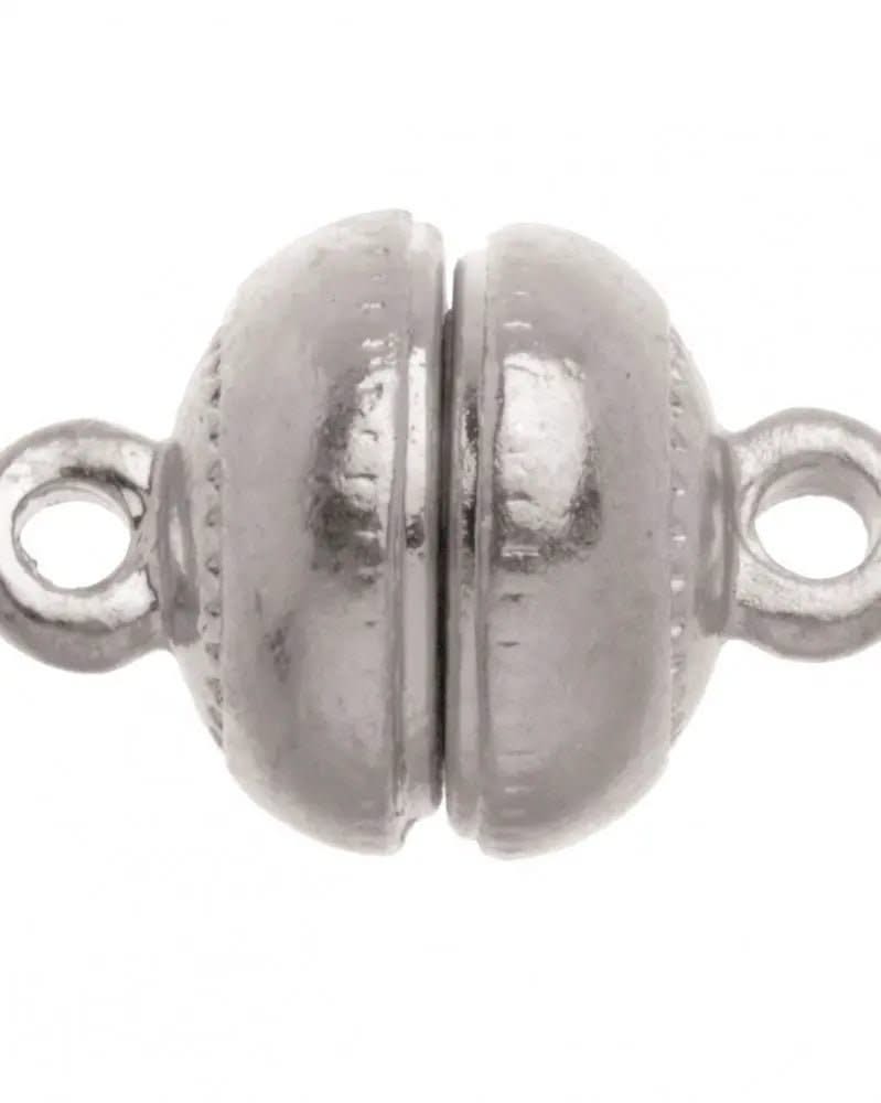 Magnetverschluss 1St, 12mm silberfarben - Kidis Art