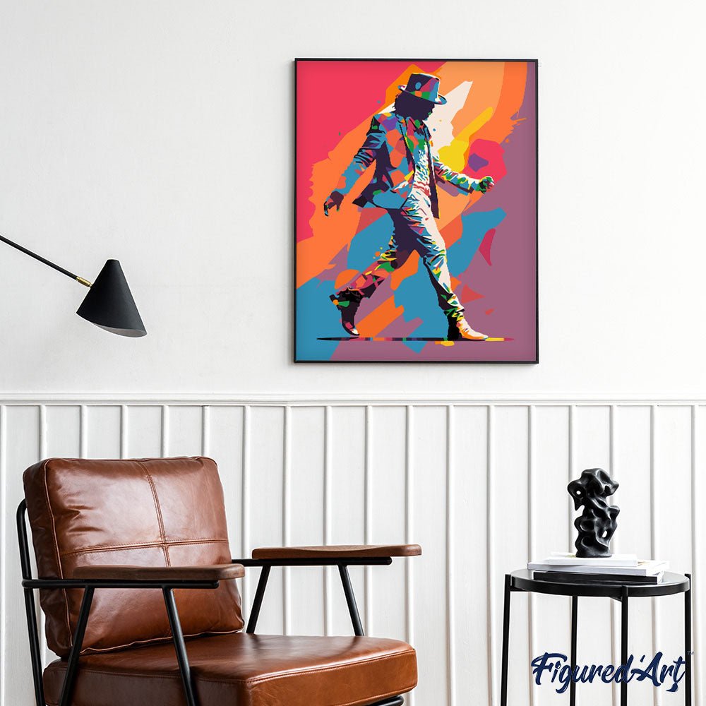 Malen nach Zahlen 40x50cm auf Keilrahmen gespannt Figured’Art König des Tanzes - Kidis Art
