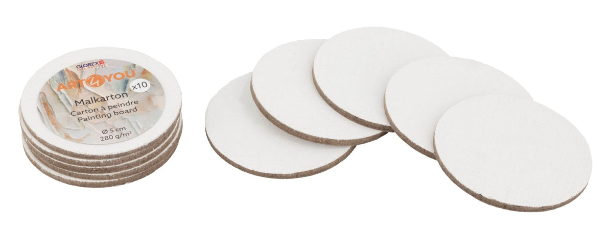 Malkarton 3mm 5cm rund 10St - Kidis Art
