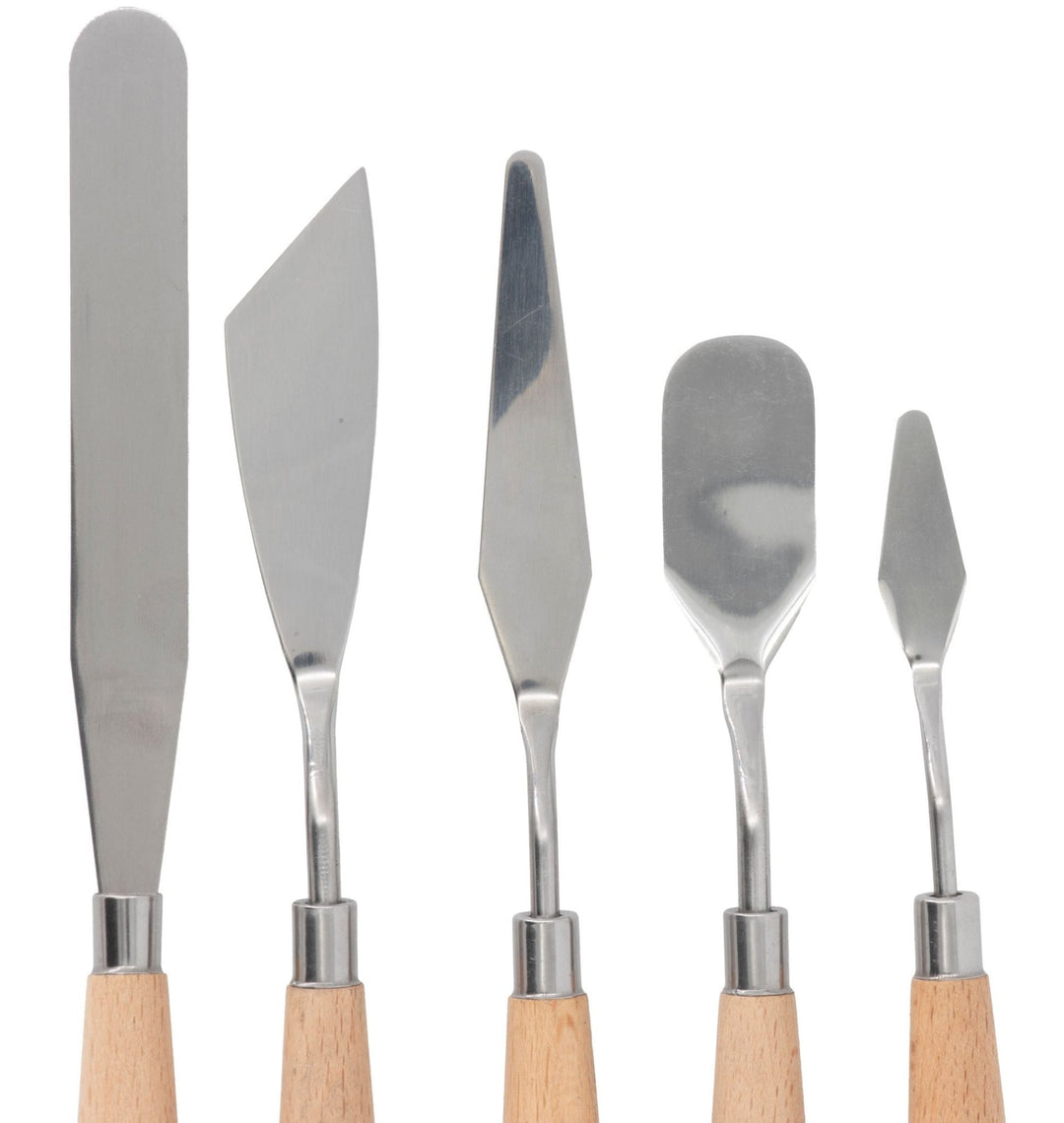 Malspachtel Universal Set 5 Spachtel, Holzgriff FSC - Kidis Art