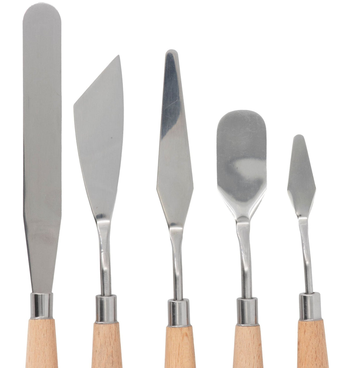 Malspachtel Universal Set 5 Spachtel, Holzgriff FSC - Kidis Art