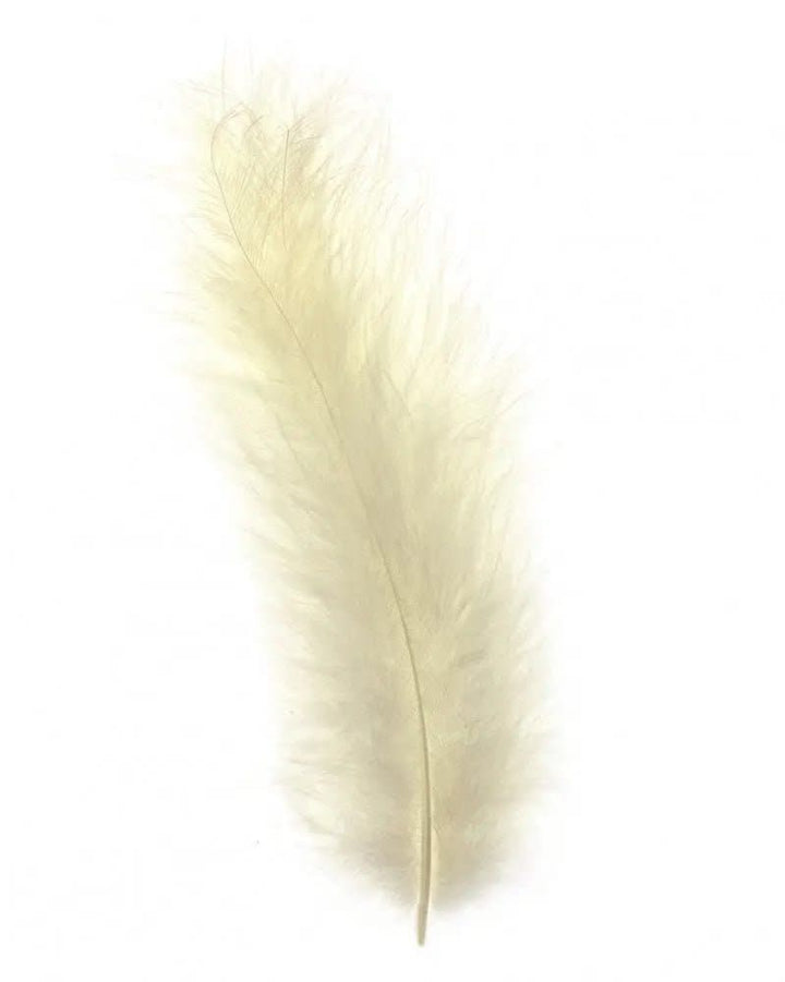 Marabufedern ca. 15St creme - Kidis Art