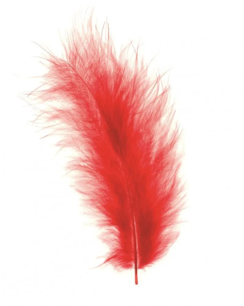 Marabufedern ca. 15St rot - Kidis Art