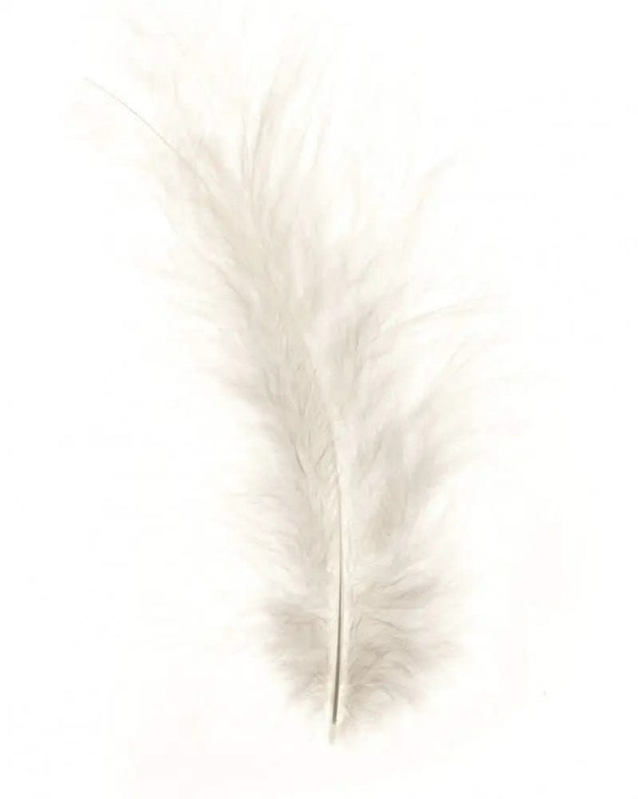 Marabufedern ca. 15St weiss - Kidis Art