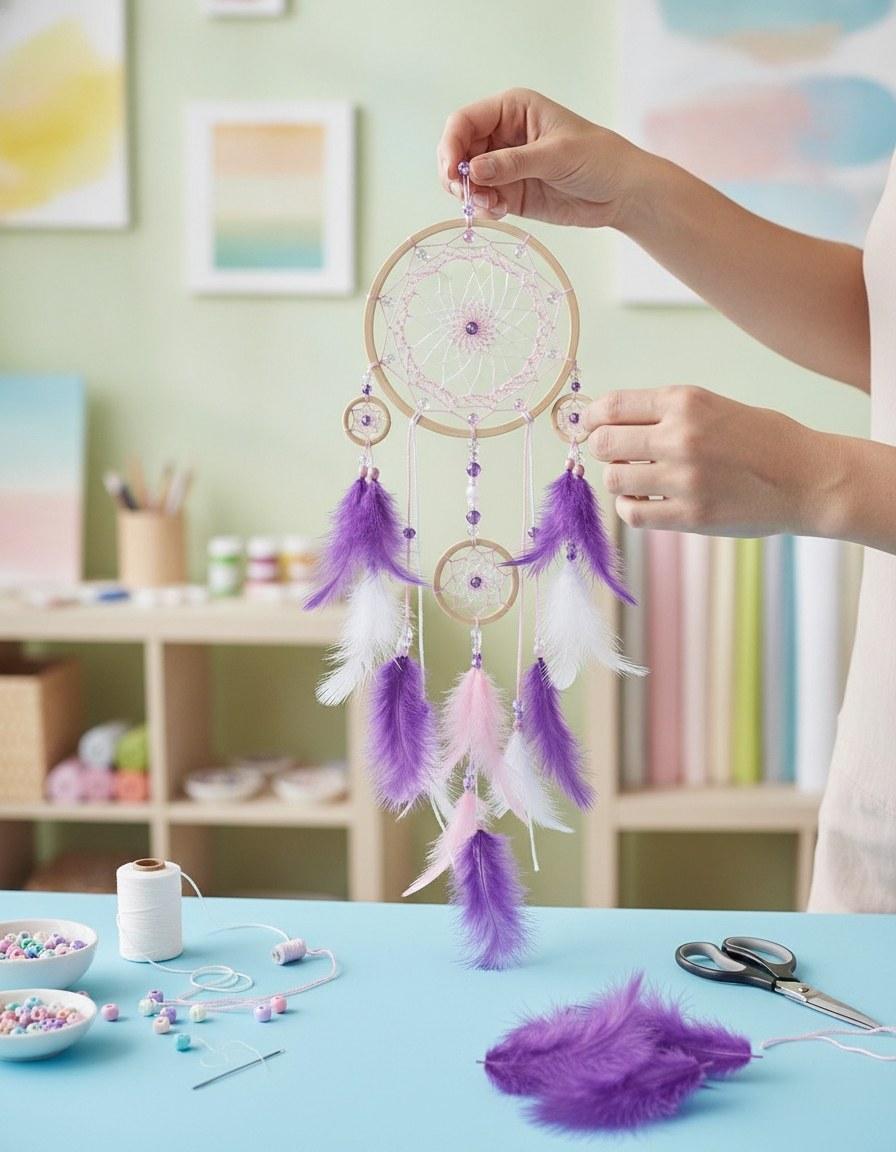 Marabufedern ca. 15St violett - Kidis Art
