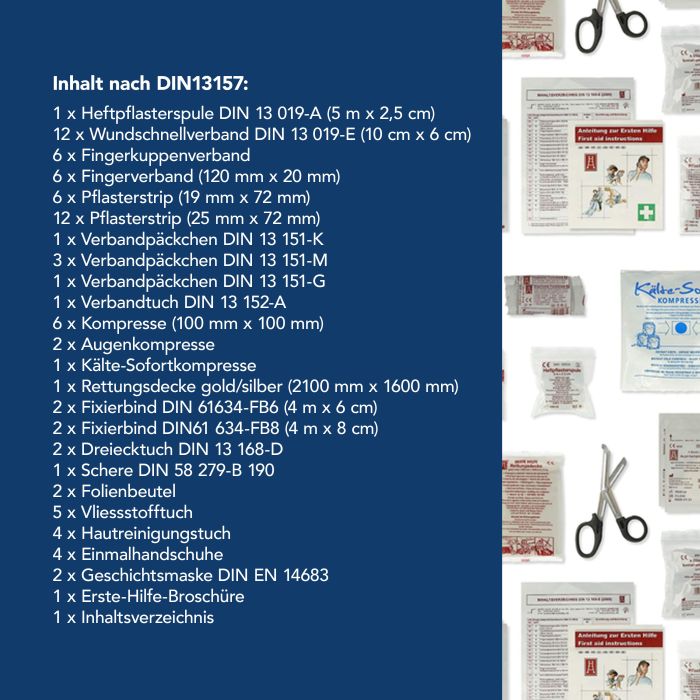 Nachfüllset DIN 13157 für Verbandkasten und -koffer