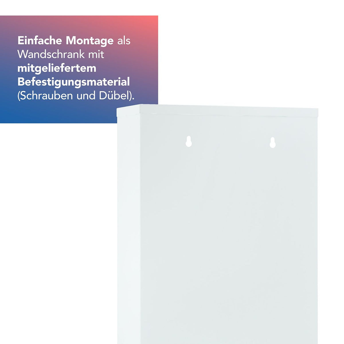Medizinschrank Weiß mit Glastür und 4 Fächern - Kidis Art
