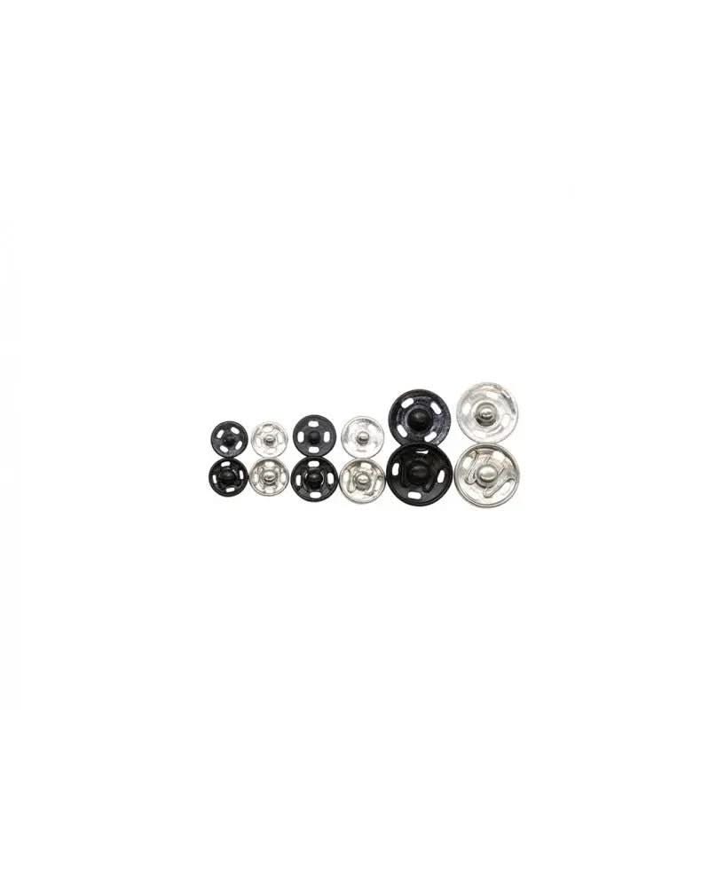 Metall-Druckknöpfe, 18St. 8-15mm, sortiert - Kidis Art