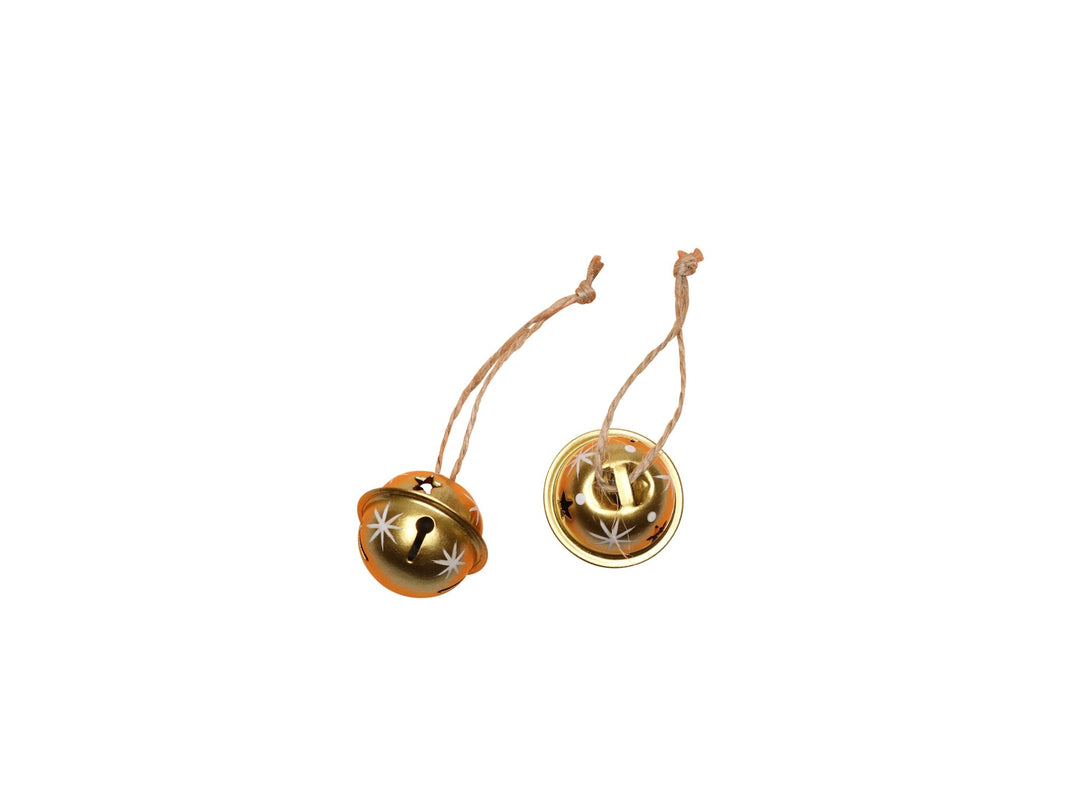 Metall-Glöckchen, gold 4St., 3x3x2,7cm - Kidis Art