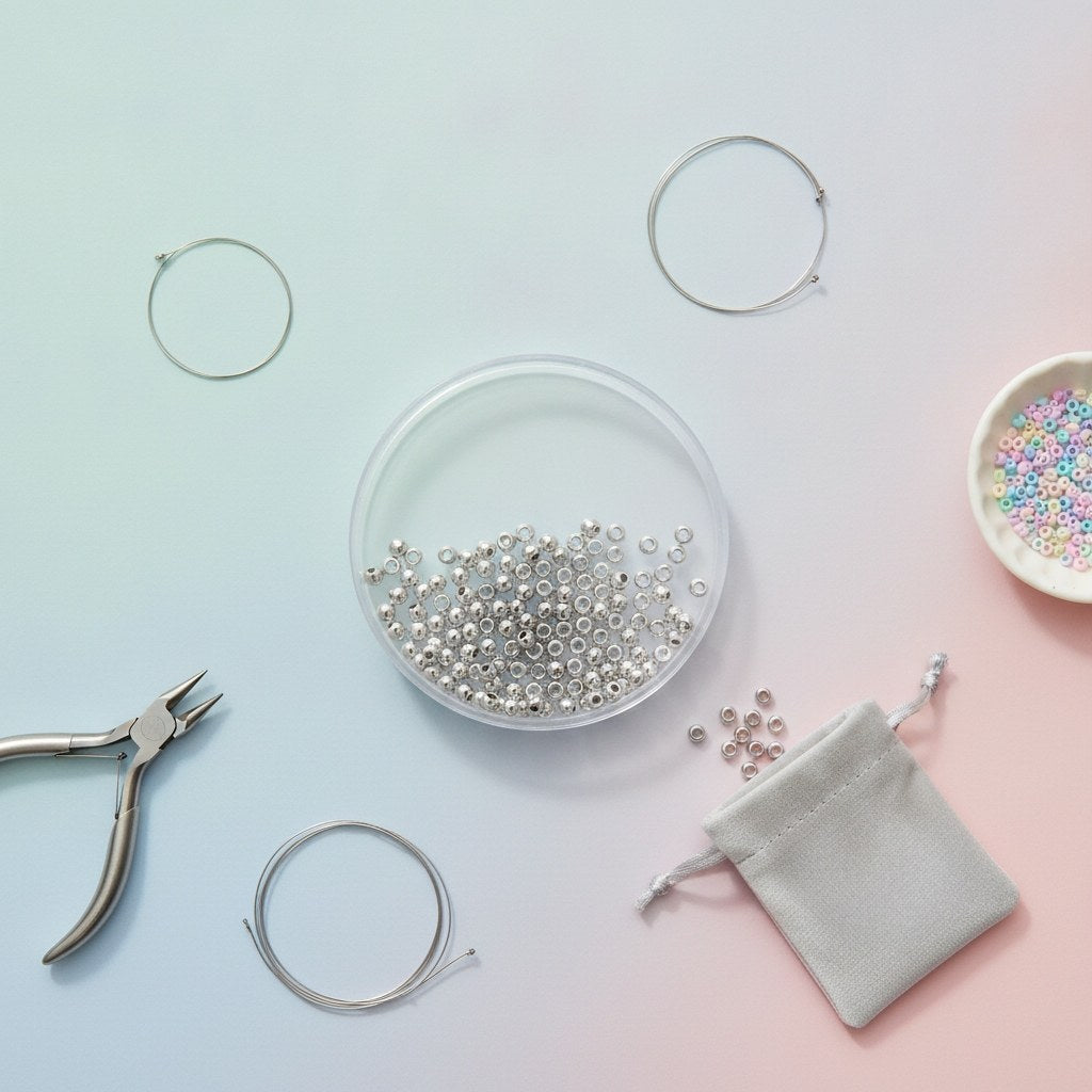 Metallic-Perle silberfb. 2mm - Kidis Art