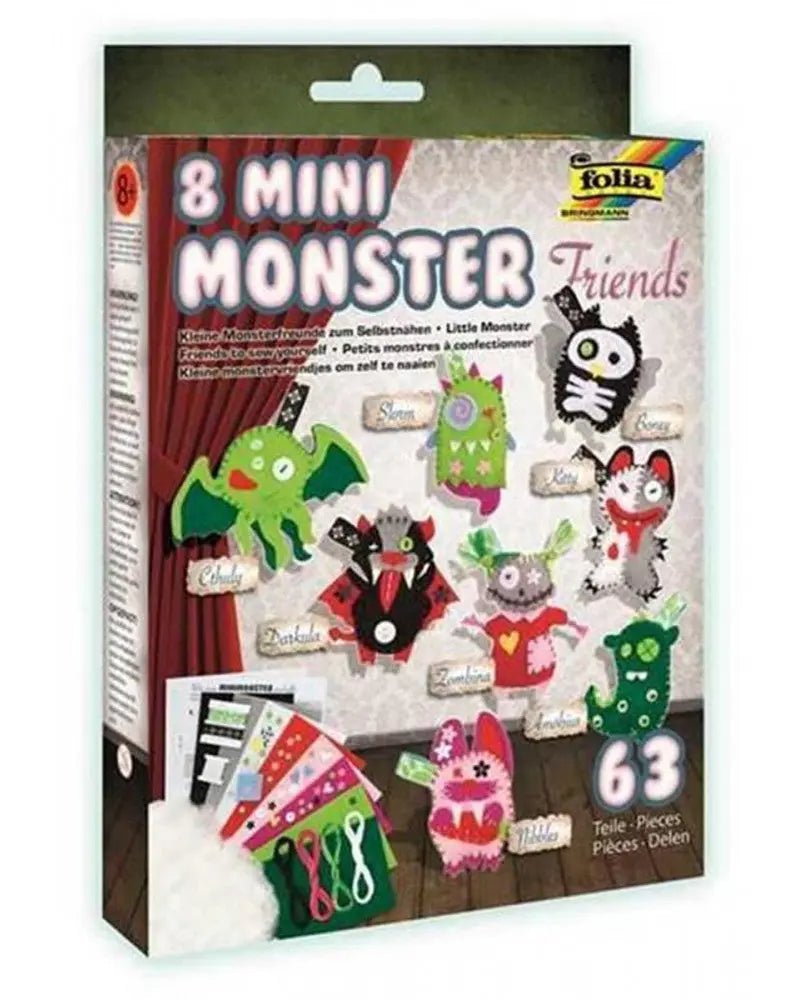 Mini Monster Friends, Set für 8 Monster - Kidis Art