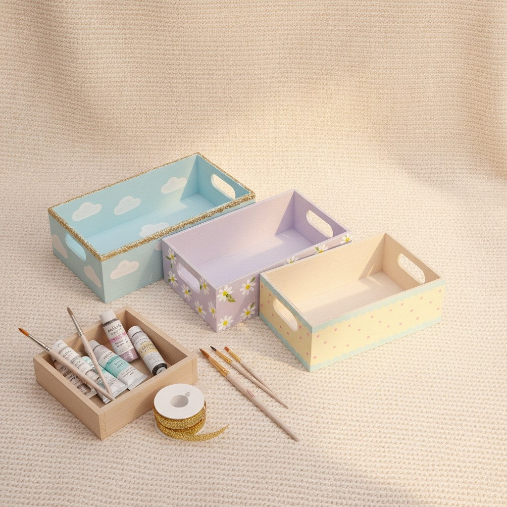 Mini-Tablettset 3-tlg22x15x6cm Pappel - Kidis Art