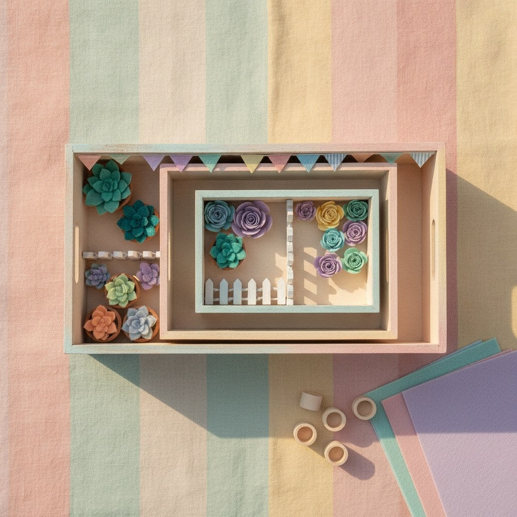 Mini-Tablettset 3-tlg22x15x6cm Pappel - Kidis Art