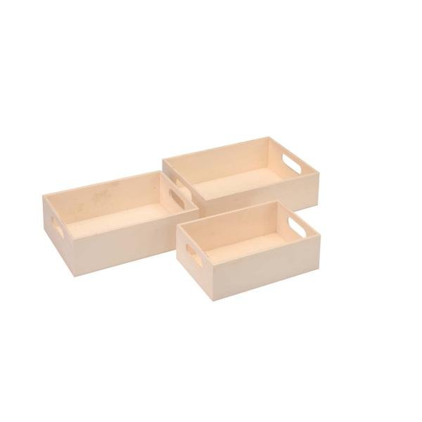 Mini - Tablettset 3 - tlg22x15x6cm Pappel - Kidis Art