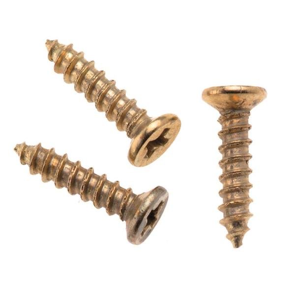 Miniaturschrauben 15x3mm 50St goldfarben - Kidis Art