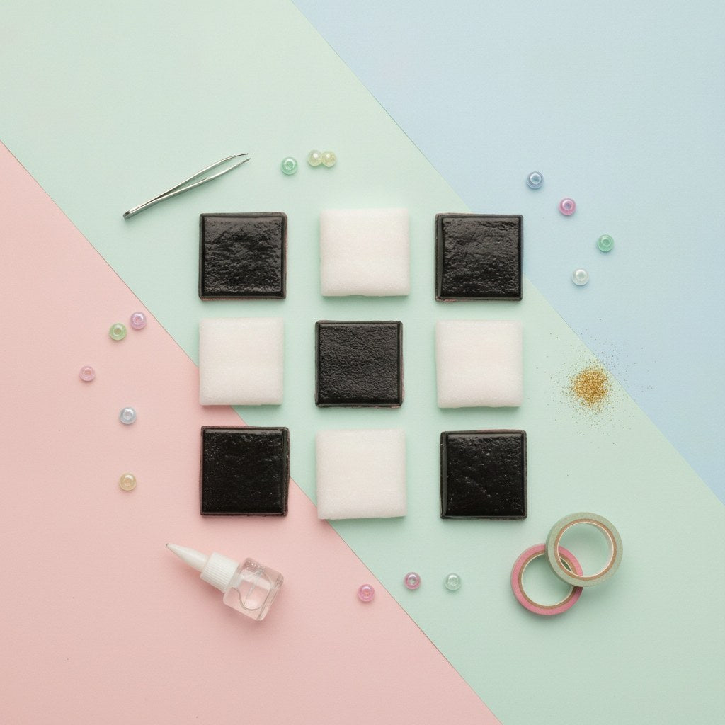 Mosaik Starter-Kit 20mm 200g schwarz/weiss - Kidis Art
